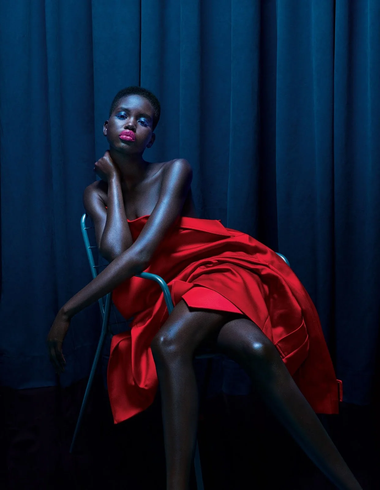 Adut Akech Goes Beautifully Bold, Lensed By Daniel Jackson For